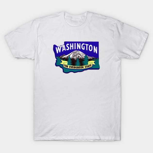 1960s Washington State T-Shirt by historicimage